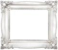 White baroque frame