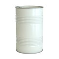 White barrel isolated on the white background 3d rendering Royalty Free Stock Photo