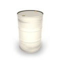 White barrels on a white background Royalty Free Stock Photo