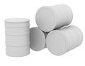 White barrels Royalty Free Stock Photo
