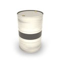 White barrels on a white background Royalty Free Stock Photo