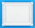 White bas-relief picture frame