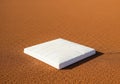 A white base on a reddish-brown Royalty Free Stock Photo