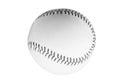 White baseball ball on a white background. A sport played by people all over the world Royalty Free Stock Photo