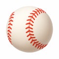 white baseball with red stitching Royalty Free Stock Photo