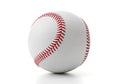 A white baseball with red stitching, Royalty Free Stock Photo