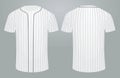 White baseball shirt