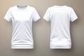 white basic shirt female AI generated