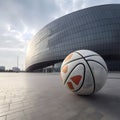 White Basket ball, basketball championship Royalty Free Stock Photo