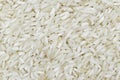 White basmati rice grain made in Myanmar, Asia. Rice is the seed of the grass species Oryza glaberrima or Oryza sativa Royalty Free Stock Photo