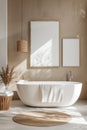 White Bath Tub Bathroom Royalty Free Stock Photo