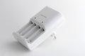 White battery charger Royalty Free Stock Photo