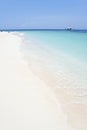 White beach blue sea background philippines Royalty Free Stock Photo