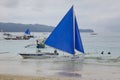 White beach in Boracay island, Philippines Royalty Free Stock Photo