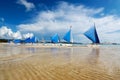 White beach, Boracay, Philippines Royalty Free Stock Photo