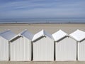 Beach cabins at Fort Mahon in France