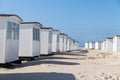 White beach houses in Denmark
