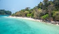 White beach of the Koh Rang Isle of Ko Rang National Park Royalty Free Stock Photo