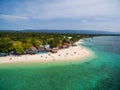 White Beach Moalboal in Cebu, Palawan, Philippines. Ocean Water and Beach. Royalty Free Stock Photo