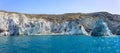 White beach, south of Santorini, Cyclades, Greece Royalty Free Stock Photo