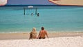 White beaches and turquoise water on Gulhi Island, Maldives