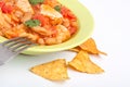 White bean turkey chili Royalty Free Stock Photo