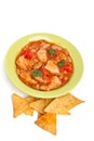 White bean turkey chili Royalty Free Stock Photo