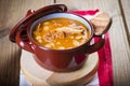 White beans and pork meat stew Royalty Free Stock Photo