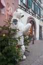 White bear for chirstmas decoration in the str