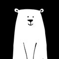 White bear, sketch for your design
