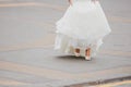 White beautiful bride shoes- wedding details