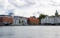 White and beautiful houses Stavanger in Norway