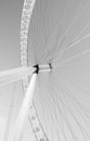 White Beautiful large Ferris wheel - London Eye