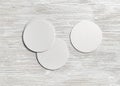 White beer coasters Royalty Free Stock Photo