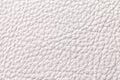 White beige leather texture background with pattern, closeup. Royalty Free Stock Photo