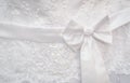 White belt with bowknot wedding dress