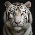 White Bengal tiger portrait