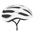 White Bicycle Helmet Isolated On A White Background. Realistic Vector Illustration. Royalty Free Stock Photo