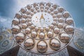 White big buddha statue at Wat Prathat Phasornkaew, Khao Kho, Ph