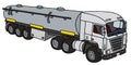 White big tank semitrailer