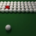 White billiard balls composition