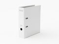 White binder folder isolated on white background Royalty Free Stock Photo