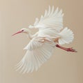 white bird flying isolated Royalty Free Stock Photo