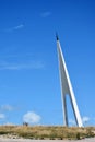 Monument the white bird in Etretat, Normandy, France