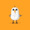 Playful Character Design: The Quirky Seagull With Big Eyes