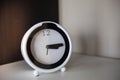 White & Black Alarm Clock Royalty Free Stock Photo