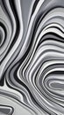 White and black artistic abstract swirl background