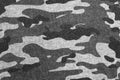 White black camouflage fabric texture background Royalty Free Stock Photo