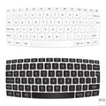 White and Black computer keyboards. Vector illustration