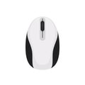 White and black computer mouse isolated on white Royalty Free Stock Photo